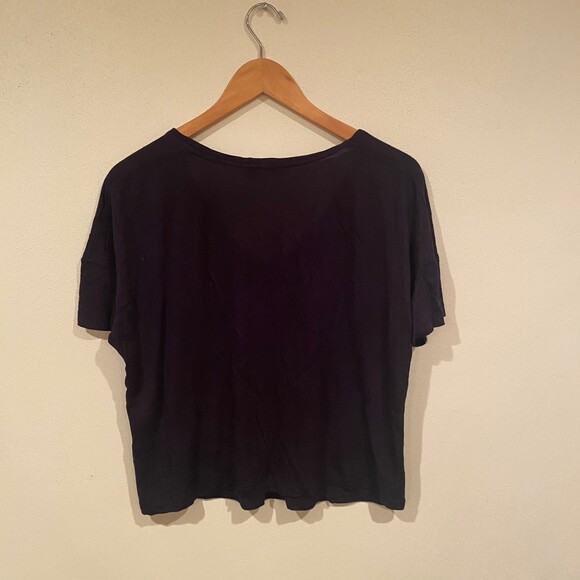 Vince slouchy supersoft oversized navy tee shirt women’s size xs - Picture 6 of 6
